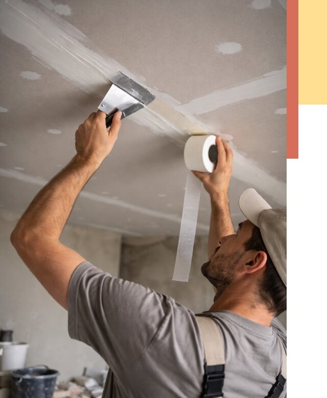 Обработка швов потолка ГКЛ в Костроме от 7657 руб. под ключ | ОТДЕЛОЧНИК-Кст