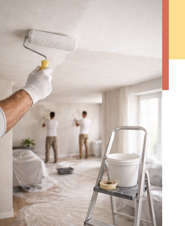 Покраска потолка акриловой краской в Костроме от 2552 руб. | ОТДЕЛОЧНИК-Кст