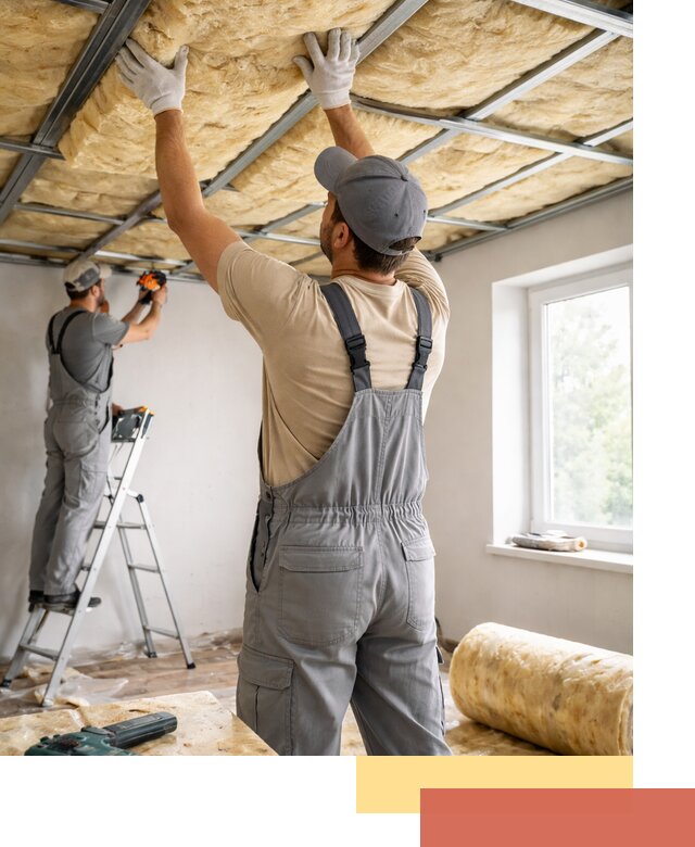 Утепление потолка под ключ в Костроме качественно и быстро