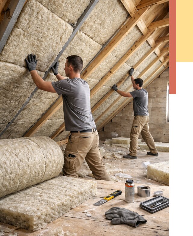 Утепление потолка минватой в Костроме от 1480 руб. — быстро и недорого | ОТДЕЛОЧНИК-Кст