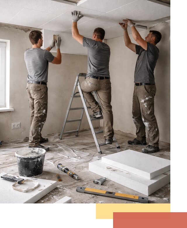 Утепление потолка пенопластом в Костроме быстро и качественно