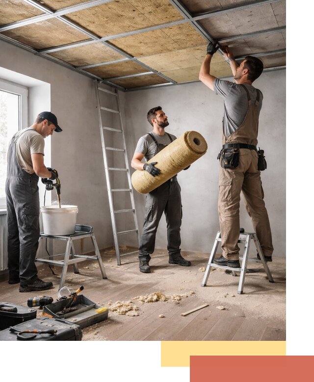 Шумоизоляция потолка в Костроме: профессиональный монтаж и отделка